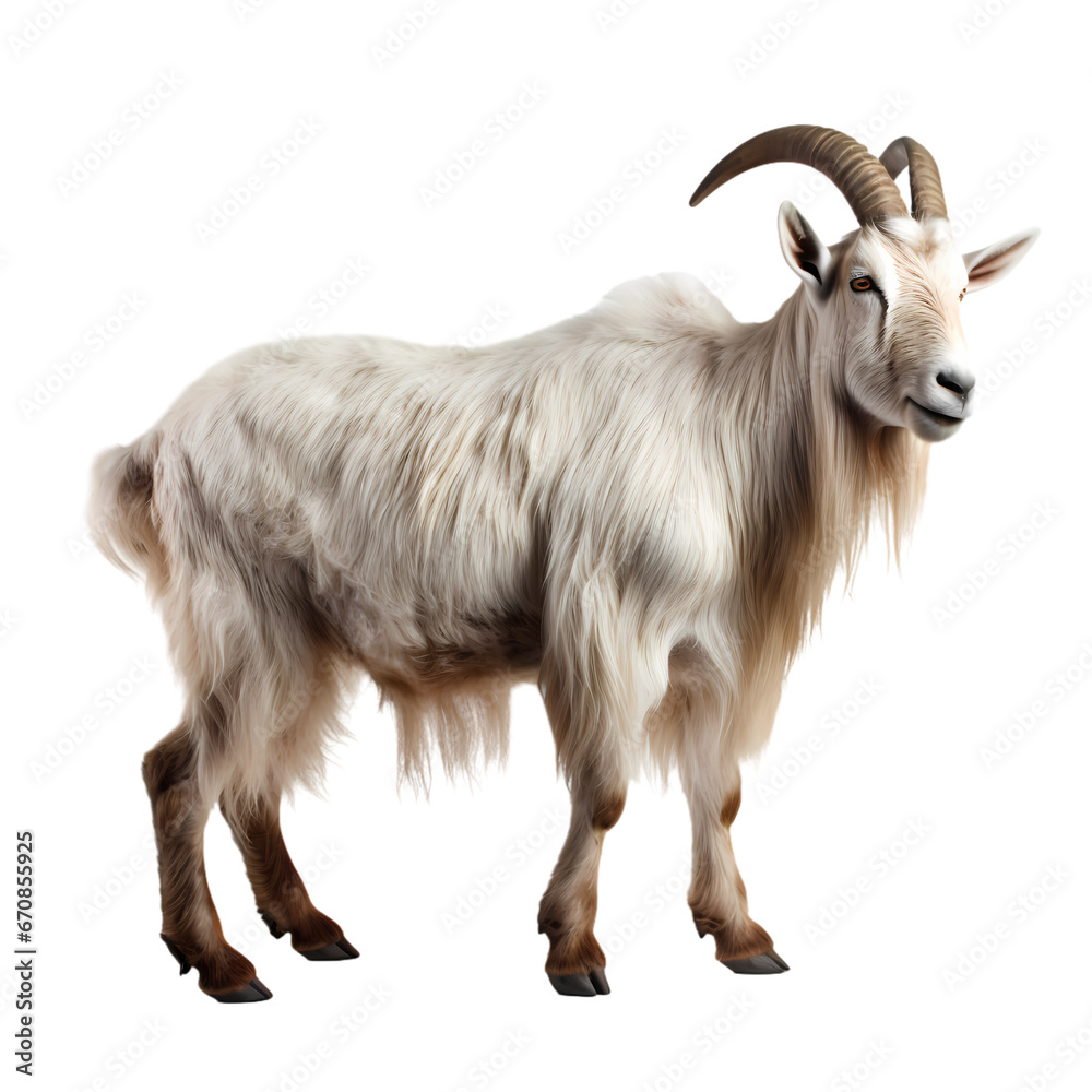 Horned sheep on transparent background Horned sheep on transparent background