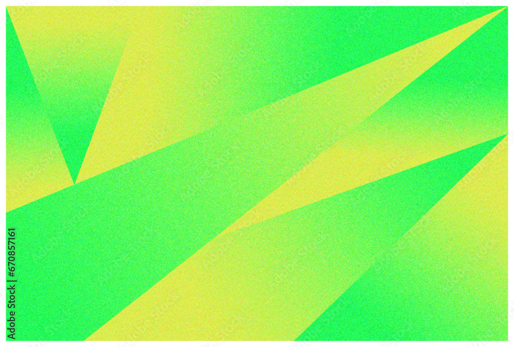 Obraz premium Green yellow 3d abstract background. Gradient geometric gradation color. Noise grain texture effect. Modern trendy futuristic background
