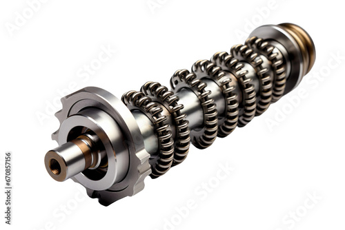 car camshaft isolated on transparent background, Generative Ai