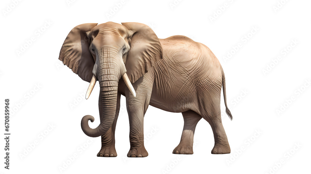 Elephant on transparent background