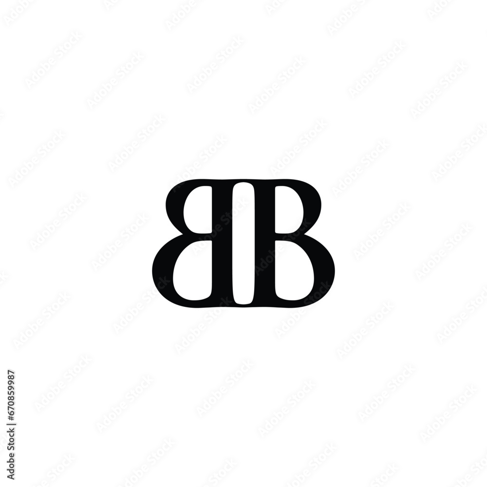 Monogram BB Letter Logo Design. Usable for Business Logo. Vector Logo Monogram BB Letter Logo Design. Usable for Business Logo. Vector Logo
