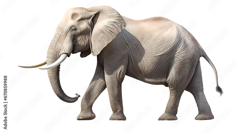 Fototapeta premium Elephant on transparent background