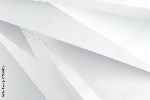 Abstract white background. Minimal geometric white light background abstract design. Generative Ai