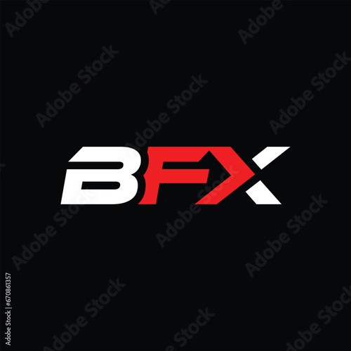 Wallpaper Mural Minimalist BFX Letter Logo Design. Usable for Business Logo. Monogram Torontodigital.ca