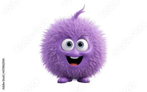 Beautiful Purple Lavender Flower 3D Character Isolated on Transparent Background PNG.