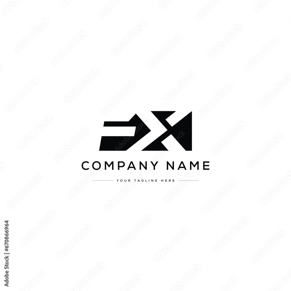 Monogram FX Letter Logo Design. Usable for Business Logo. Vector Logo Monogram FX Letter Logo Design. Usable for Business Logo. Vector Logo