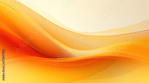 Modern colorful dynamic lines flow, Wave shape in yellow color background. AI generated