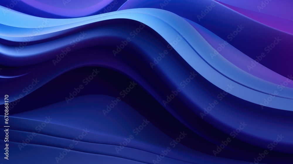 Abstract blue and purple wave background.