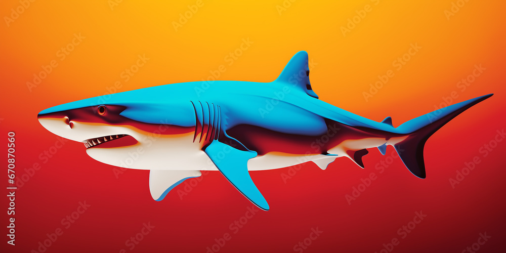 Naklejka premium Bright and colorful animal poster.