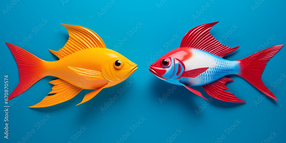 Naklejka premium Bright and colorful animal poster.