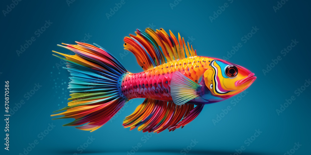 Fototapeta premium Bright and colorful animal poster.