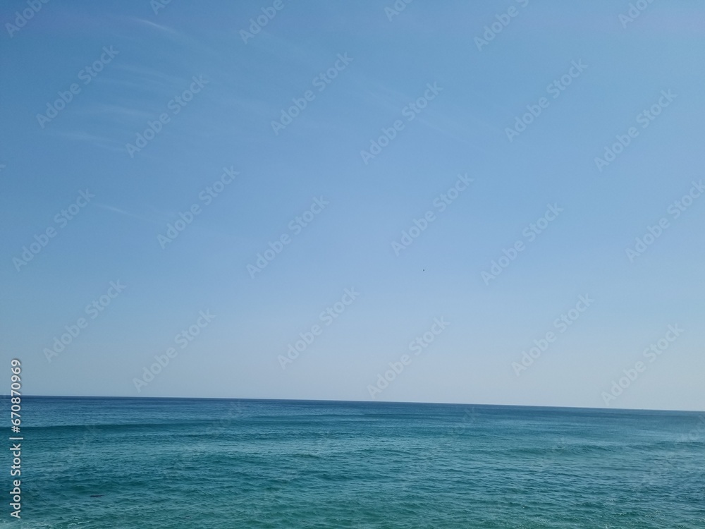 blue sky and sea