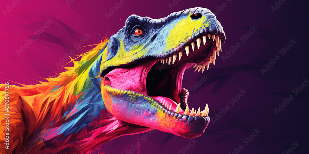 Bright and colorful animal poster. Bright and colorful animal poster.