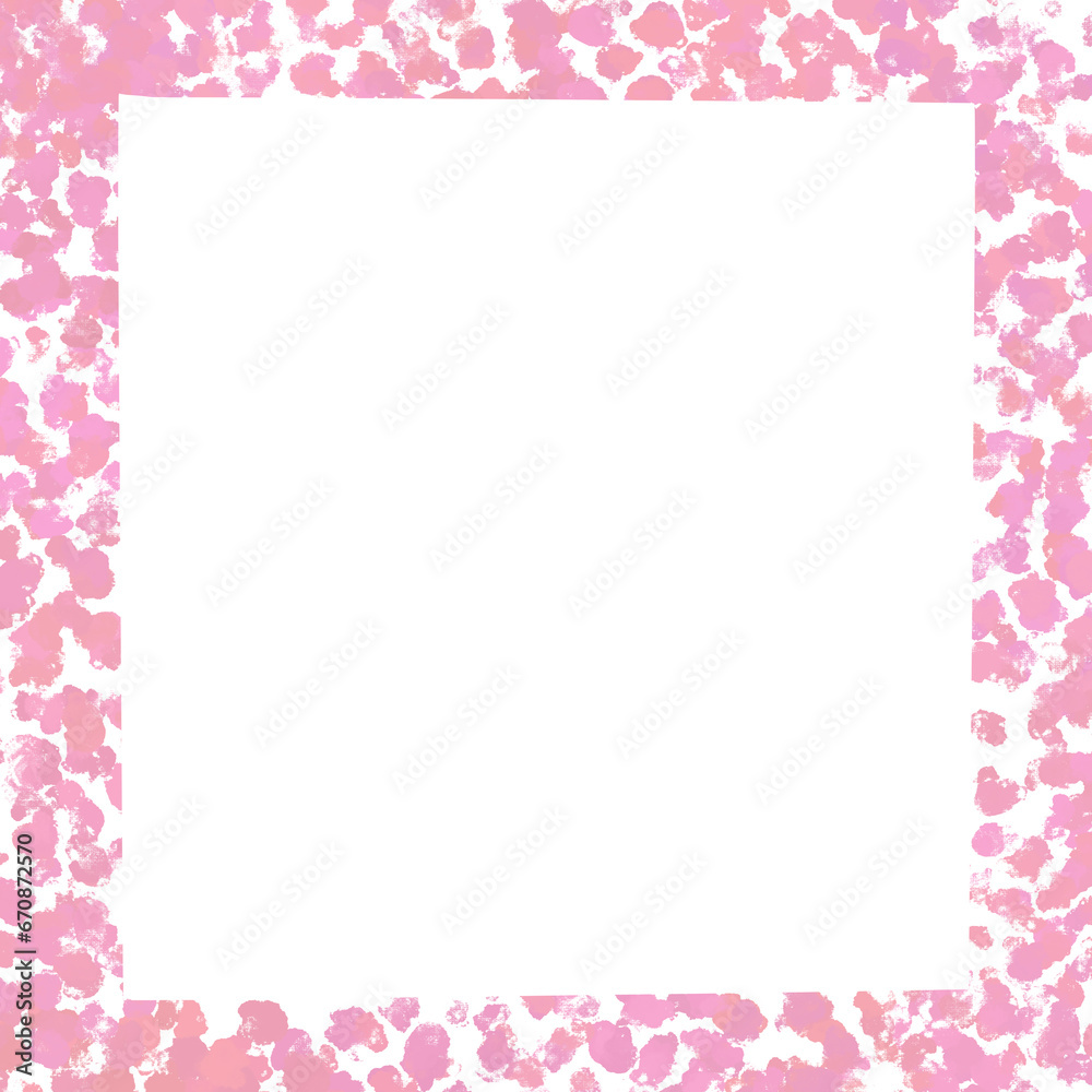 pink background with frame