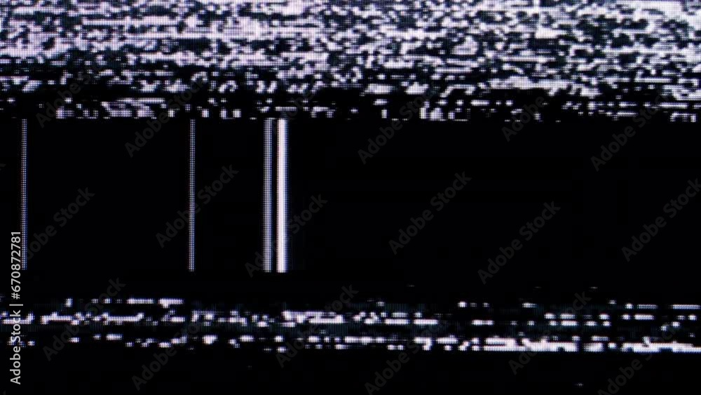 VHS overlay, analogue tape tracking, glitches and artifacts. Damaged ...
