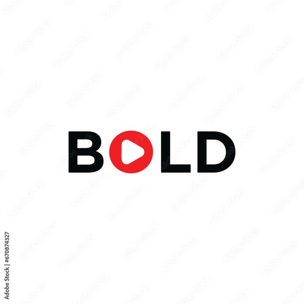 BOLD logo design vector BOLD logo design vector