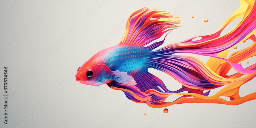 Fototapeta premium Bright and colorful animal poster.
