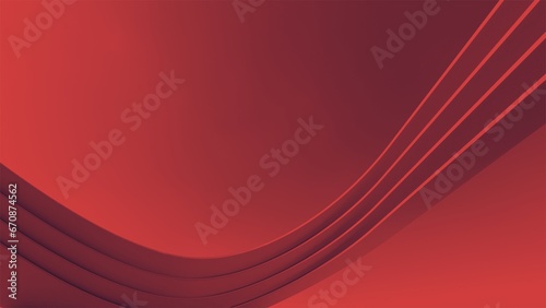 Fototapeta Naklejka Na Ścianę i Meble -  abstract background of futuristic shapes with (red) gradient color trend, copy sapce, illustration 3d render