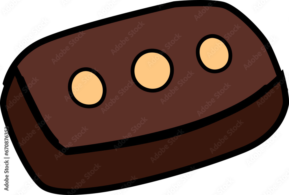 Fototapeta premium chocolate cookie icon