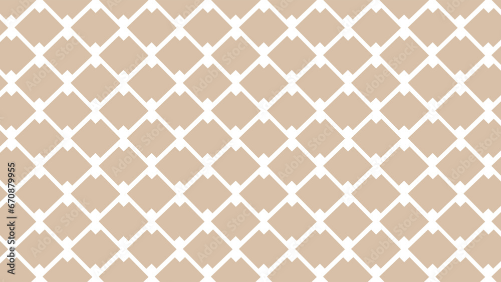 Naklejka premium Beige seamless geometric pattern with shapes as a background