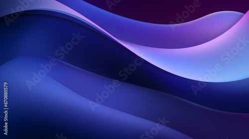 Abstract dark blue purple gradient background. Generative AI.