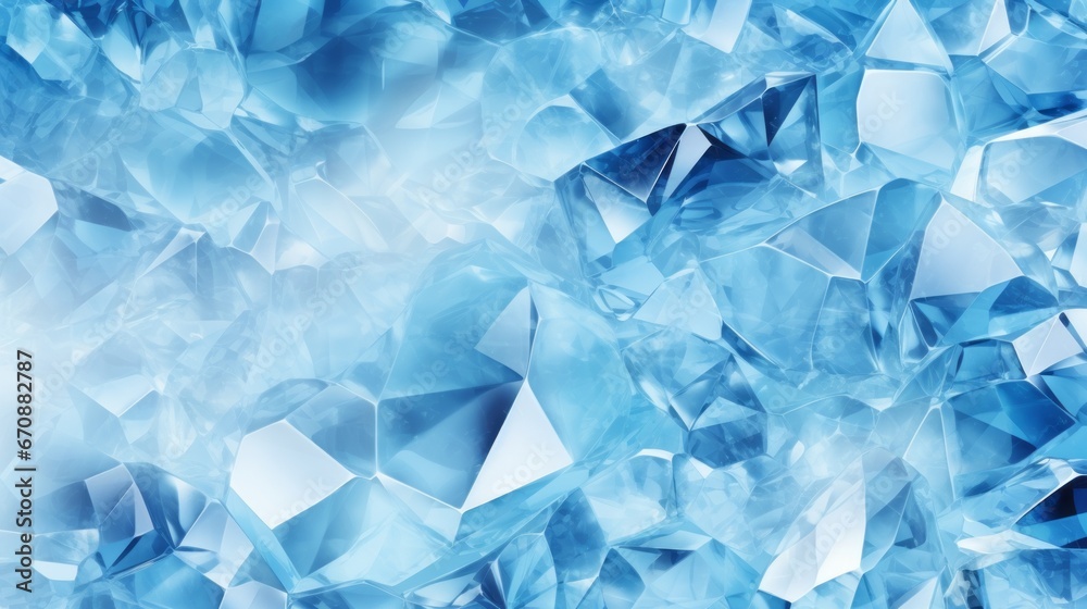 Naklejka premium blue crystal background