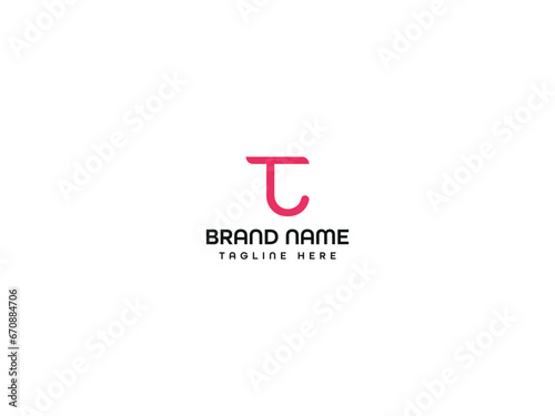 T+J letter logo design 