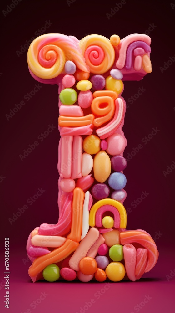 candy shape letters
