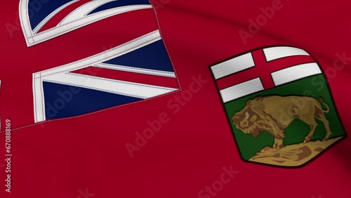 Manitoba Flag Loop Background photo
