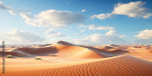 ground perspective of sand in the foreground and sand dune