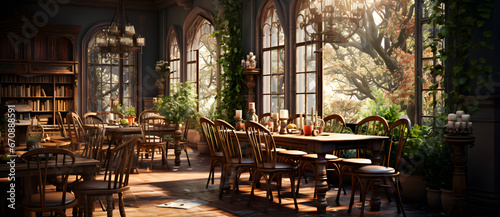 A comfortable and luxurious cafe with a literary atmosphere 2
