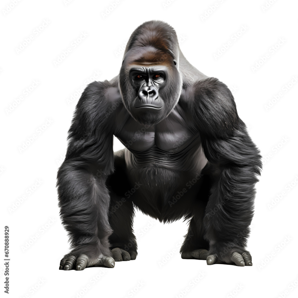 Chimpanzee on transparent background Chimpanzee on transparent background