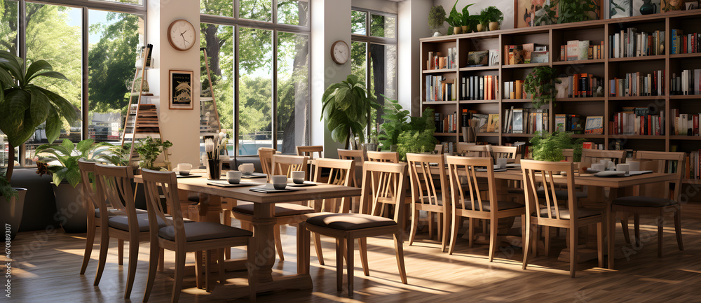 A comfortable and luxurious cafe with a literary atmosphere 5