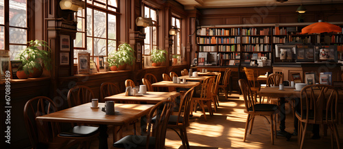 A comfortable and luxurious cafe with a literary atmosphere 7