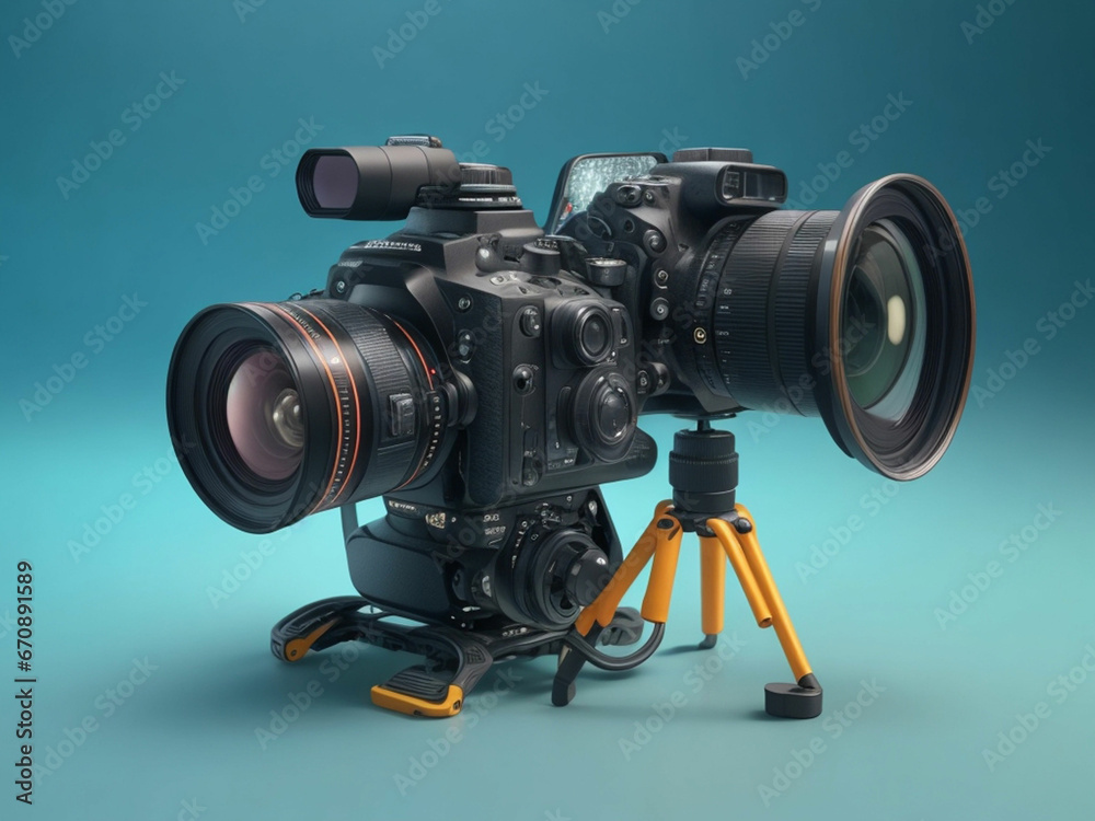 camera equipment capturing a single macro object