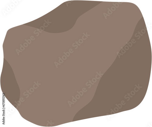 Brown stone specimen. Rock sample.