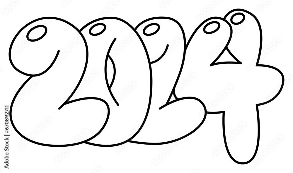 2024 New Year Sticker