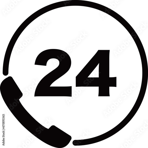 24時間　電話　アイコン