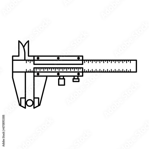 Vernier Calipers Icon For Logo And More