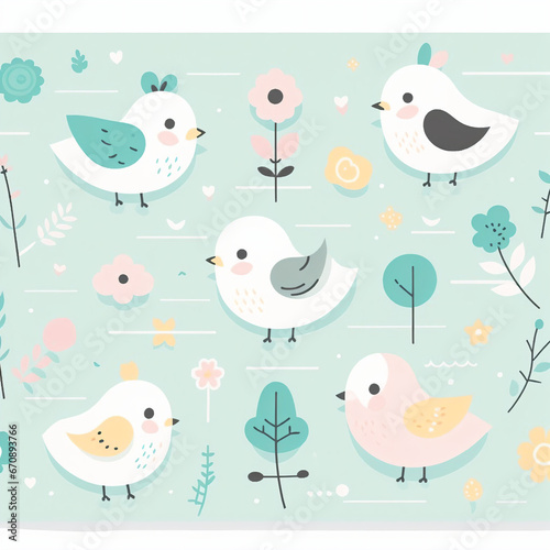 pattern with birds