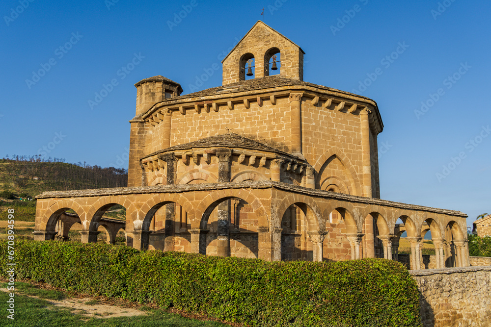 Santa Maria de Eunate church , 12th century, Ilzarbe Valley, Navarra, Spain