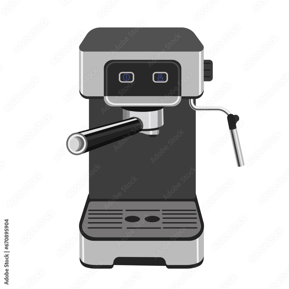Carob coffee maker,electric,insulated on a white background.Vector illustration for coffee shops, restaurants. Carob coffee maker,electric,insulated on a white background.Vector illustration for coffee shops, restaurants.