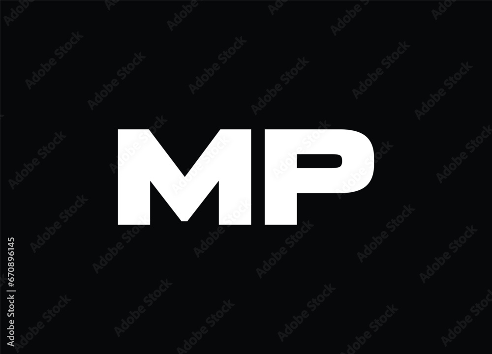 MP letter logo and monogram logo
