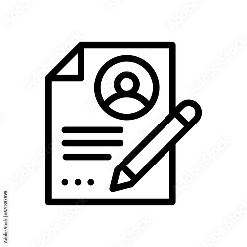 curriculum line icon