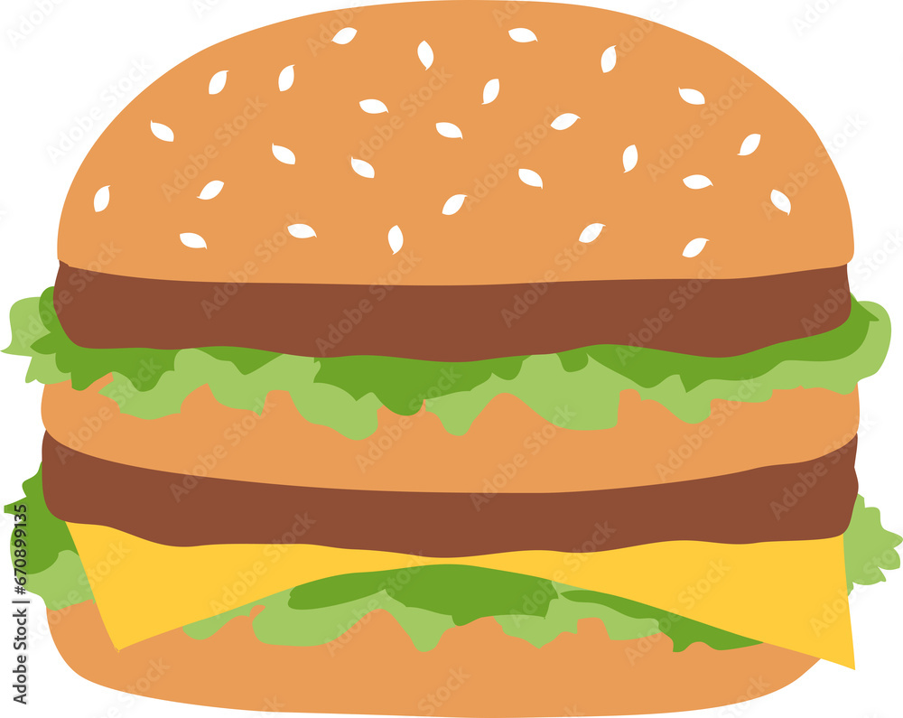 Hamburger on png background Hamburger on png background
