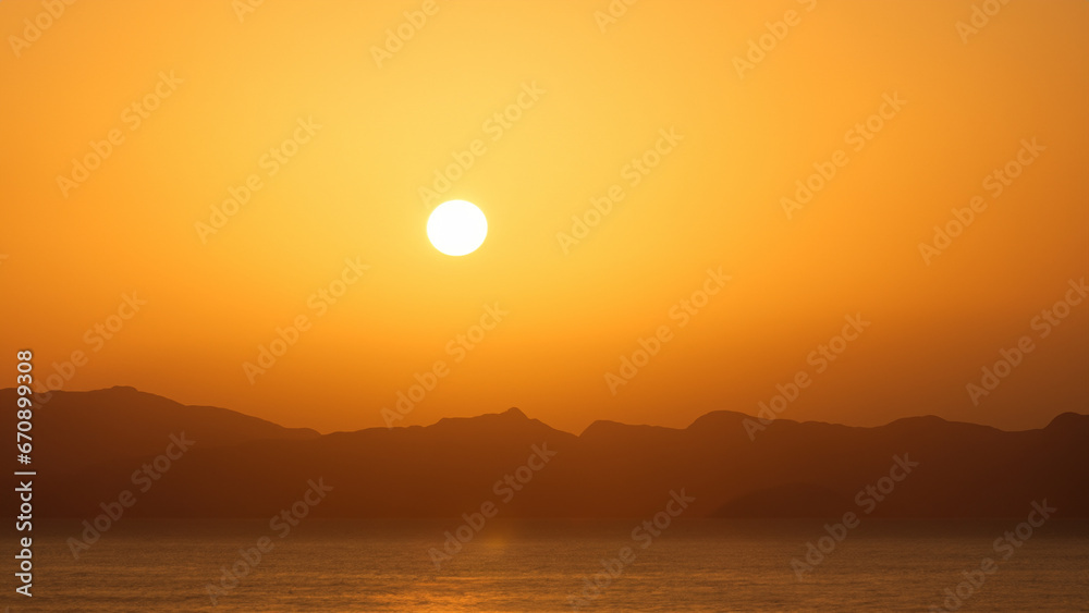 Beautiful sky at sunset, concept of beauty of nature at sunset Beautiful sky at sunset, concept of beauty of nature at sunset