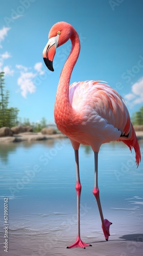 Flamboyant Flamingos: A Dance of Grace and Beauty in the Wetlands © luckynicky25
