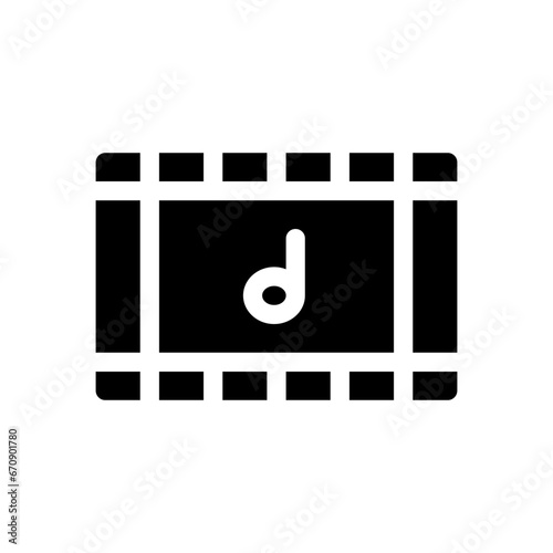 soundtrack glyph icon