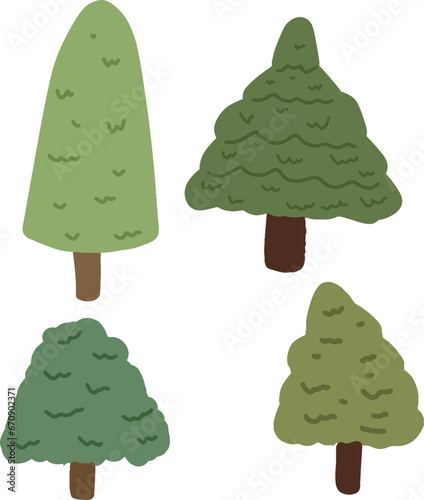 collection of trees