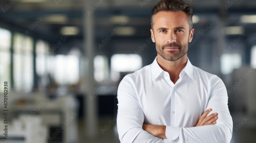 Portrait of confident businessman. Portrait of confident businessman.